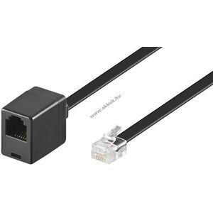 Goobay RJ12 telefonhosszabbító kábel RJ12 6P6C dugó > RJ12 6P6C aljzat 10m CCA kép