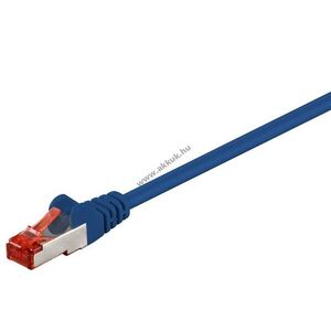 Goobay CAT6 S/FTP (PiMF) patchkábel kék rézvezető (CU) halogénmentes kábelköpeny (LSZH) 50m kép