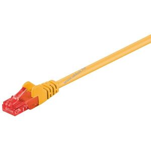 Goobay CAT6 patchkábel U/UTP sárga CCA 2m RJ45 kép