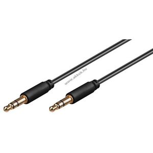 Goobay AUX audio kábel 3, 5mm sztereó 3-pólusú vékony réz csatlakozó 1, 5m kép