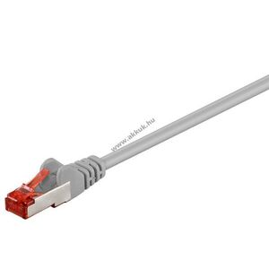 Goobay CAT-6 S/FTP (PiMF) patchkábel 0, 25m szürke CU LSZH RJ45 kép