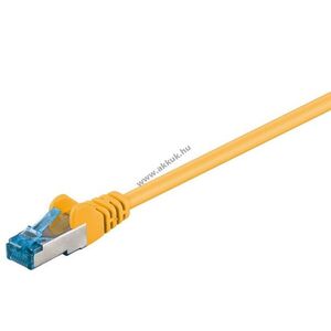 Goobay CAT-6A S/FTP (PiMF) patchkábel sárga CU LSZH 0, 5m kép