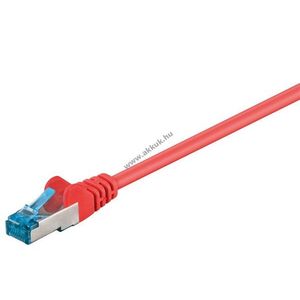 Goobay CAT-6A S/FTP (PiMF) patchkábel piros Cu LSZH 10m kép