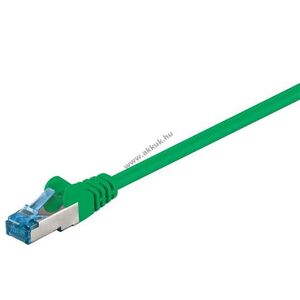 Goobay CAT6A S/FTP (PiMF) patchkábel RJ45 zöld CU LSZH 15m kép