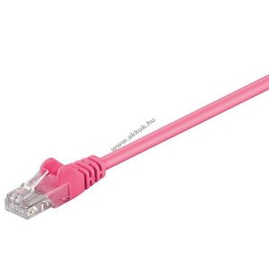 Goobay CAT-5e U/UTP patchkábel magenta 1m RJ45 CCA Gigabit kép