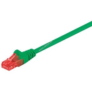 Goobay CAT6 U/UTP patch kábel zöld CCA 0, 25m RJ45 kép