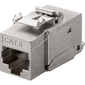 Goobay Keystone RJ45 CAT6 STP 17, 0mm krokodil típus, vágókapocs, Snap-In modul kép