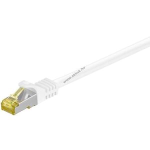 Goobay RJ45 patchkábel CAT6A S/FTP PiMF 500MHz CAT7 belső CU 20m fehér LSZH kép