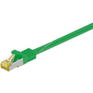 Goobay RJ45 patchkábel CAT6A S/FTP (PiMF) 500MHz CAT7 nyerskábel zöld LSZH CU 20m kép
