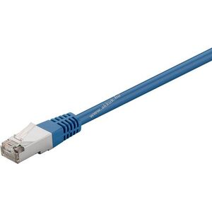 Goobay CAT 5e F/UTP patchkábel 5m kék rézzel bevont alumíniumvezető (CCA) RJ45 rögzítőfül nélkül kép