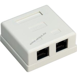 Goobay 2-portos RJ45 aljzat CAT6 UTP kép