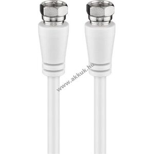 Goobay SAT antennakábel Class A+ >95dB 3x árnyékolt F-csatlakozó - F-csatlakozó 1m kép