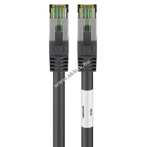 Goobay RJ45 CAT8.1 S/FTP patchkábel (CAT6A 500MHz) 99, 9% oxigénmentes réz AWG24 LSZH fekete 20m kép