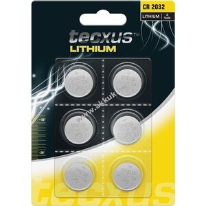 Tecxus Lithium CR2032 3V gombelem 6db/csomag lítium kép