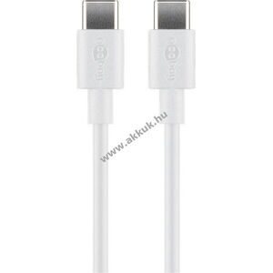 Goobay Essential Cable USB-C töltő- és szinkronkábel 60W 3A 2m fehér kép