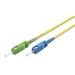 Goobay FTTH Singlemode OS2 Simplex SC-APC (8°) > SC-UPC 0, 5m sárga LSZH optikai kábel kép