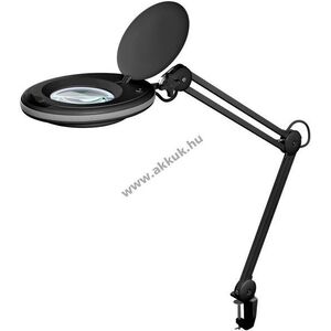 Goobay LED csíptetős nagyítólámpa 8W 650lm 127mm üveglencse 1, 75-szörös 3 dioptria fekete kép