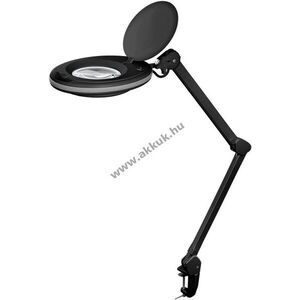 Goobay LED csíptetős nagyítólámpa 8W 650lm 127mm kristályüveg 1, 75x 3 dioptria fekete kép