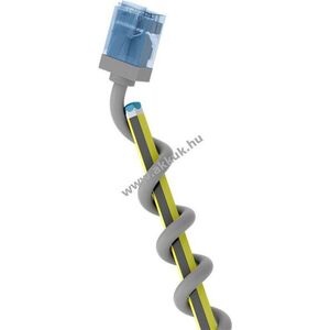 Goobay ultrarugalmas CAT6A U/UTP patchkábel 15m AWG32 CU LSZH TPE szürke slim kép