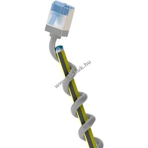 Goobay ultravékony CAT6A U/FTP RJ45 patchkábel 2m AWG32 CU LSZH TPE szürke extrarövid csatlakozó kép
