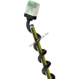 Goobay CAT 8.1 slim U/FTP patchkábel 2m extrarövid csatlakozó AWG32 OFC LSZH TPE fekete kép