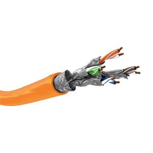 Goobay CAT-7A S/FTP (PiMF) hálózati kábel 50m AWG23/1 CU narancs LSZH kép