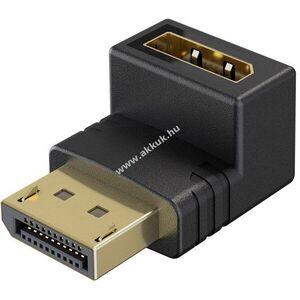 Goobay DisplayPort 90° felfelé szögű adapter 8K 144Hz DSC dugó-aljzat kép