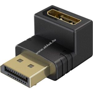 Goobay DisplayPort 90° lefelé szögadapter 8K 144Hz DSC dugó-aljzat kép