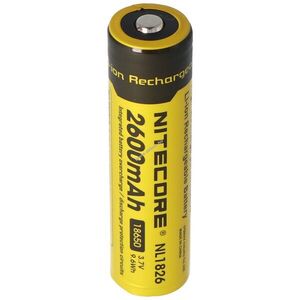 NiteCore NL186 18650 3, 7V 2600mAh akku CR18650 18, 6x70mm Li-Ion kép