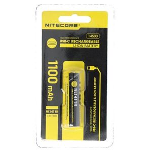 Nitecore NL1411R 14500 akku 3, 6V 1100mAh USB-C töltőcsatlakozóval Li-Ion kép