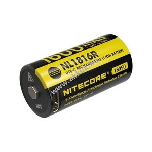 Nitecore NL1816R 18350 3, 6V 1600mAh USB-C akku Li-Ion kép