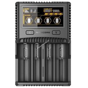 Nitecore SC4 gyorstöltő Li-Ion, NiMH és LiFePO4 akkukhoz kép