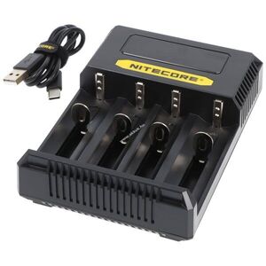Nitecore CI4 intelligens 4-fészkes gyorstöltő USB-C töltőport Li-Ion NiMH NiCd töltő kép