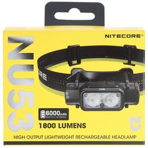 Nitecore NU53 ultrakönnyű fejlámpa 1800lm 21700 6000mAh akku Li-Ion kép