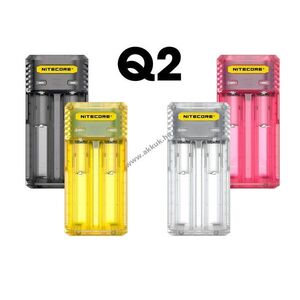 Nitecore Q2 gyors töltő Li-Ion akkumulátorokhoz 2 rekeszes 12W 2A kép