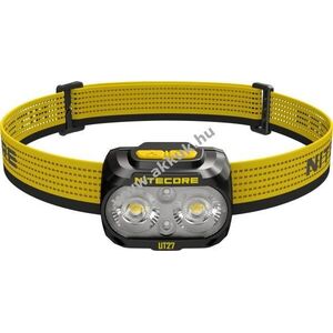 Nitecore UT27 MCT fejlámpa Dual Power 800lm ultrakönnyű 74g IP66 sárga fejpánt kép