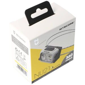 Nitecore NU21 újratölthető fejlámpa 360lm sárga 500mAh kép