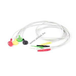 Medlinket orvosi EKG kábel 5-ágú DIN csatlakozóval nyomógomb 61cm OEM 008-0322-01 REF EC024S5I kép