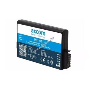 Axcom orvosi akku Dräger Oxylog 3000/3000 Plus/2000/2000 Plus 10, 8V 8, 5Ah Li-Ion kép