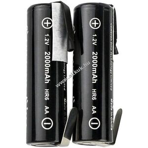 Helyettesítő aa akku Általános 1.2V 2000mAh 2db/csomag NiMH 2.4Wh kép
