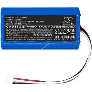 Helyettesítő dab digitális rádió akku Albrecht DR 855 27856 6800mAh 25.16Wh 3.7V kép
