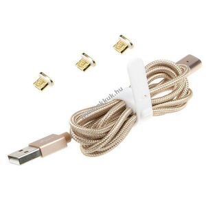 Helyettesítő kozmetikai tükör mágneses micro kábel 1db/csomag 3db micro csatlakozó kép
