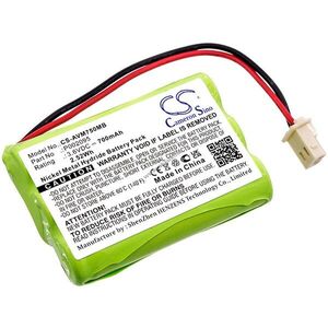 Helyettesítő bébiőr akku Alecto DVM-75 P002095 700mAh 2.52Wh 3.6V kép