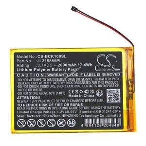 Helyettesítő e-könyv olvasó akku Bookeen CYBFT1F-BK JL315889PL 2000mAh 7.4Wh 3.7V kép