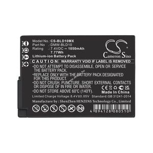 Helyettesítő kamera akku Panasonic Lumix DMC-GF2 DMW-BLD10 1050mAh 7.77Wh 7.4V kép