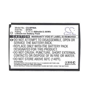 Helyettesítő kamera akku Samsung HMX-E10WP BP-90A 800mAh 2.96Wh 3.7V kép