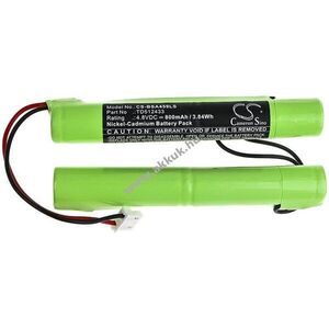 Helyettesítő vészvilágítás akku BAES OVA TD512433 800mAh 3.84Wh 4.8V kép