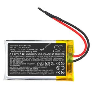 Helyettesítő akkupakk Custom Battery Pack 3, 7V 2000mAh 7, 4Wh kép