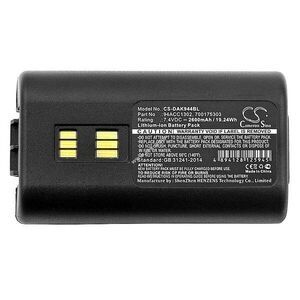 Helyettesítő vonalkódolvasó akku Datalogic Kyman 94ACC1302 2600mAh/19.24Wh 7.4V kép