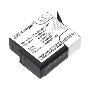 Helyettesítő kamera akku GoPro Hero 5 AHDBT-501 1250mAh 4.81Wh 3.85V kép